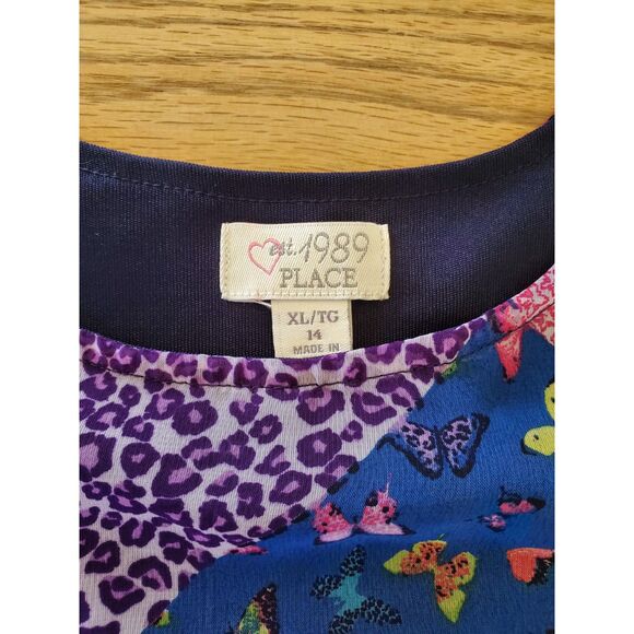 1989 Place Patchwork Dress Girls XL/14 GUC - Picture 8 of 9